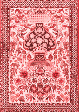 Animal Red Traditional Area Rugs