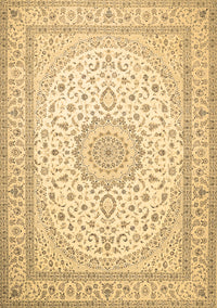 Medallion Brown Traditional Rug, tr481brn