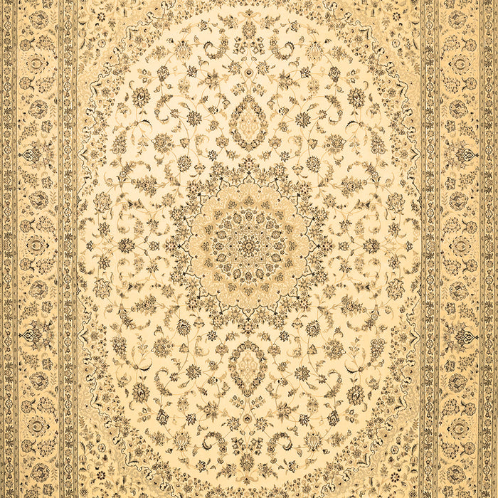 Medallion Brown Traditional Rug, tr481brn