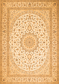 Medallion Orange Traditional Rug, tr481org