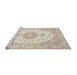 Sideview of Machine Washable Traditional Camel Brown Rug, wshtr482