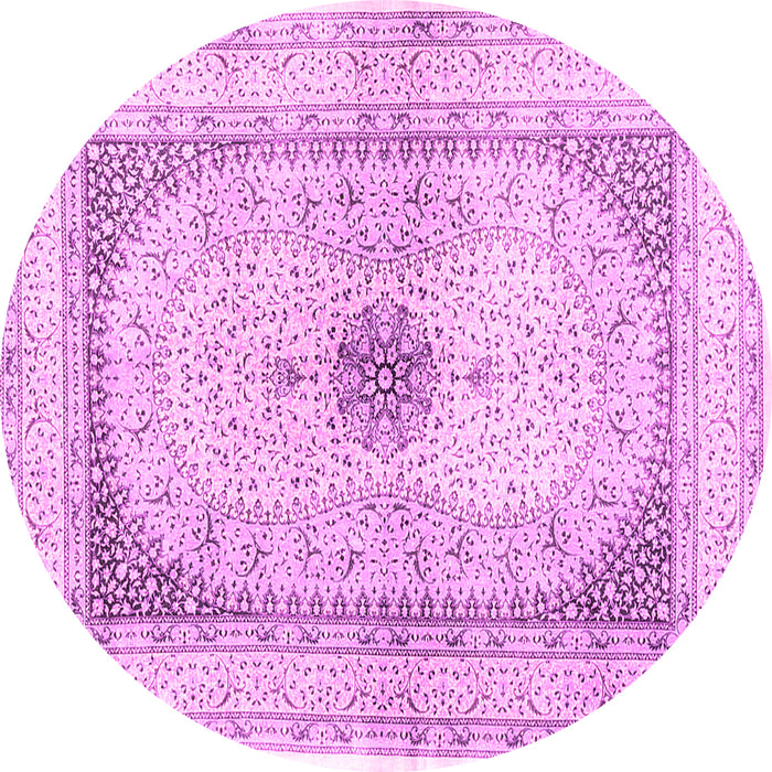 Round Persian Pink Traditional Rug, tr4820pnk