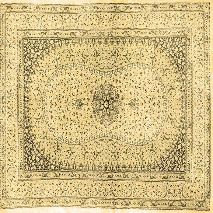 Square Machine Washable Persian Brown Traditional Rug, wshtr4820brn