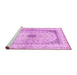 Sideview of Machine Washable Persian Pink Traditional Rug, wshtr4820pnk