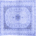 Square Persian Blue Traditional Rug, tr4820blu