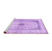 Sideview of Machine Washable Persian Purple Traditional Area Rugs, wshtr4820pur