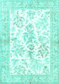 Persian Turquoise Traditional Rug, tr4821turq