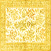 Square Persian Yellow Traditional Rug, tr4821yw