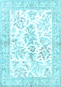 Persian Light Blue Traditional Rug, tr4821lblu