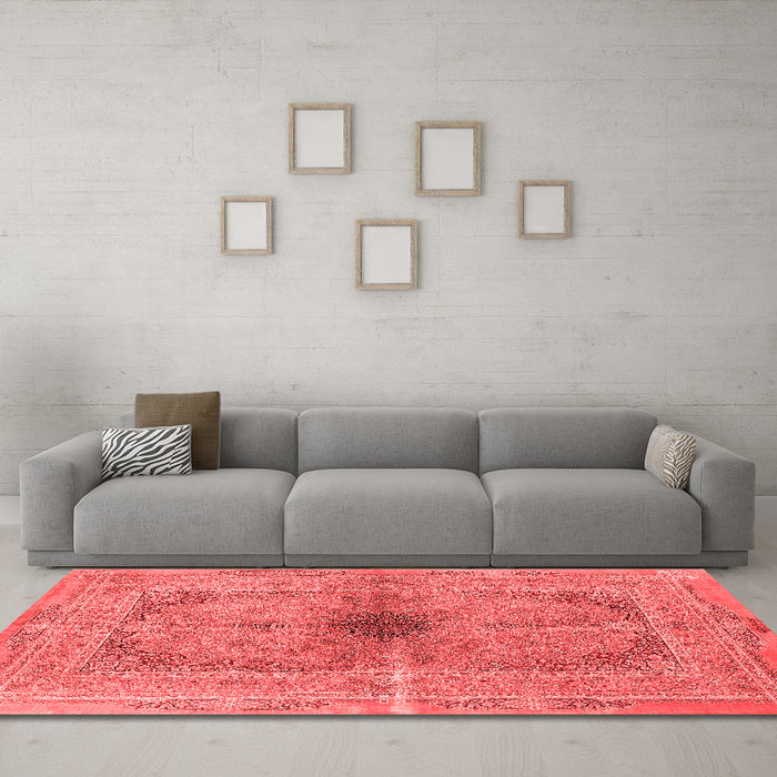Traditional Red Washable Rugs