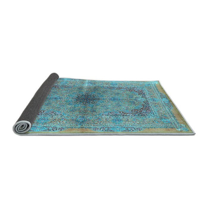 Sideview of Persian Light Blue Traditional Rug, tr4822lblu
