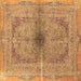 Square Persian Brown Traditional Rug, tr4822brn