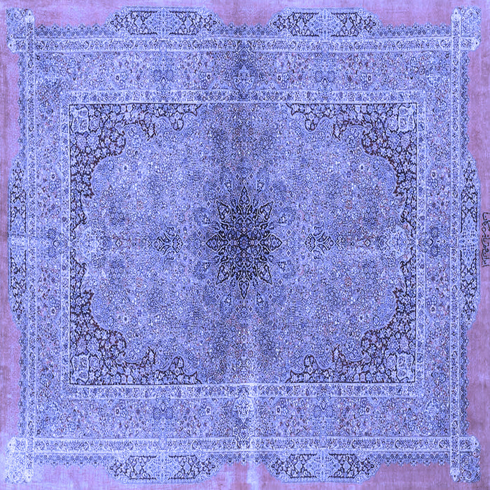 Square Persian Blue Traditional Rug, tr4822blu