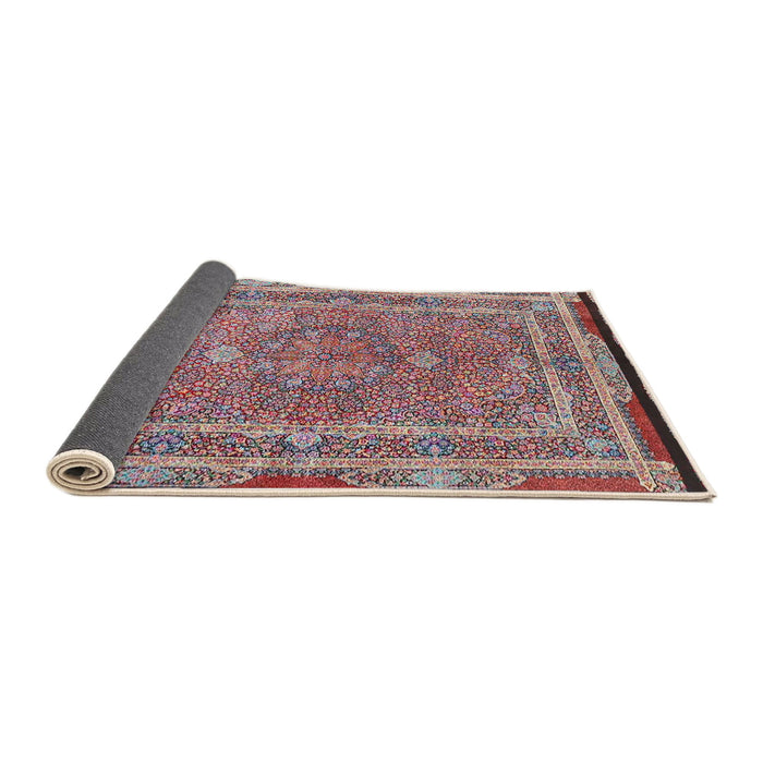 Sideview of Traditional Brown Red Persian Rug, tr4823