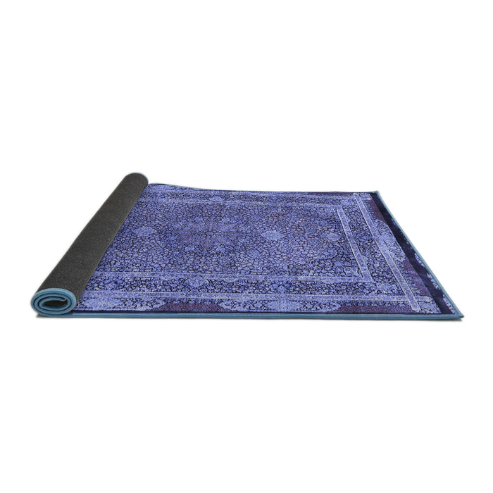 Sideview of Persian Blue Traditional Rug, tr4823blu