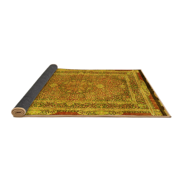 Sideview of Persian Yellow Traditional Rug, tr4823yw