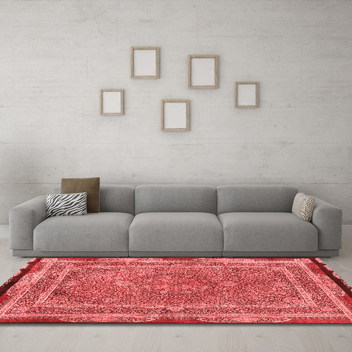 Traditional Red Washable Rugs