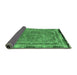 Sideview of Persian Emerald Green Traditional Rug, tr4823emgrn