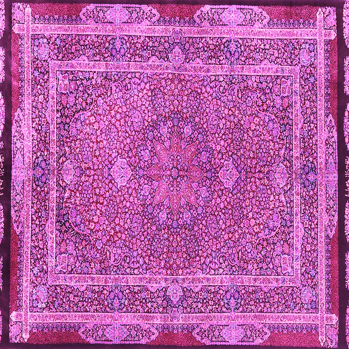 Square Machine Washable Persian Pink Traditional Rug, wshtr4823pnk