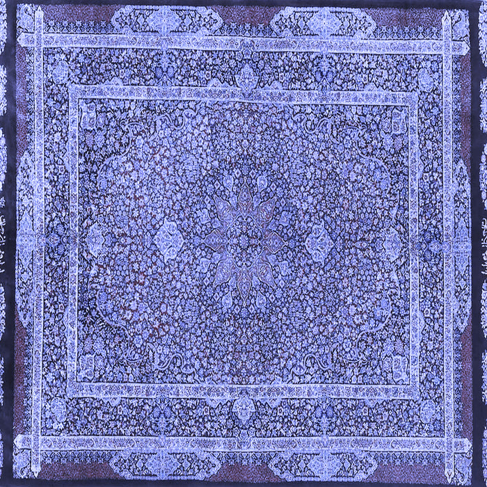 Square Persian Blue Traditional Rug, tr4823blu