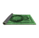 Sideview of Medallion Emerald Green Traditional Rug, tr4824emgrn