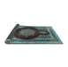 Sideview of Medallion Light Blue Traditional Rug, tr4824lblu