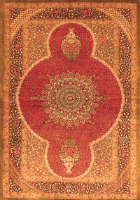 Medallion Orange Traditional Rug, tr4825org