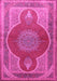 Medallion Pink Traditional Rug, tr4825pnk