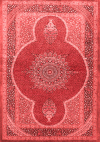 Medallion Red Traditional Rug, tr4825red