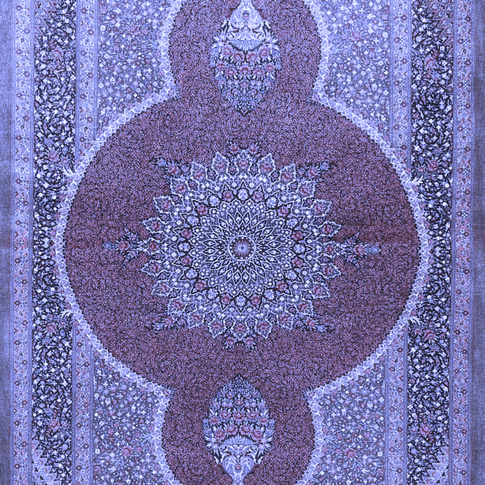 Medallion Blue Traditional Rug, tr4825blu