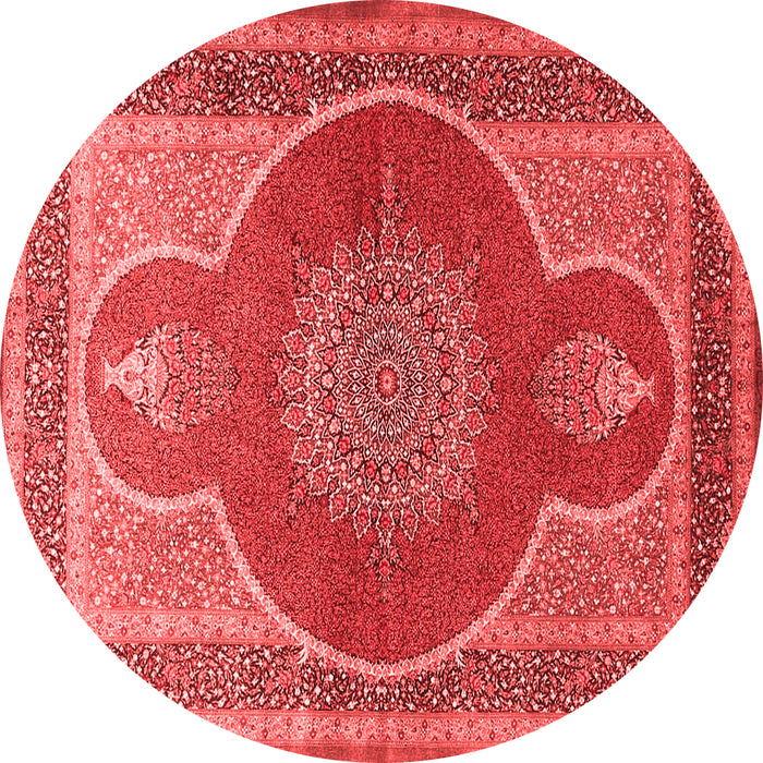 Medallion Red Traditional Rug, tr4825red