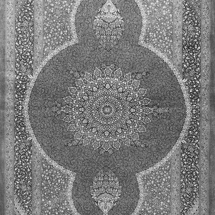 Medallion Gray Traditional Rug, tr4825gry