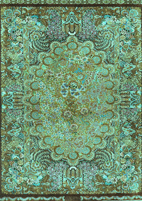 Persian Turquoise Traditional Rug, tr4826turq