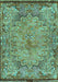 Persian Turquoise Traditional Rug, tr4826turq