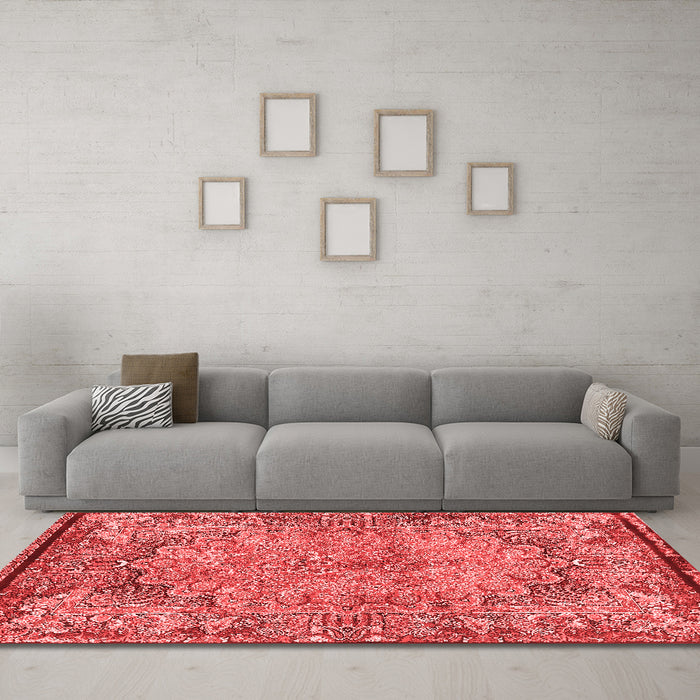 Traditional Red Washable Rugs