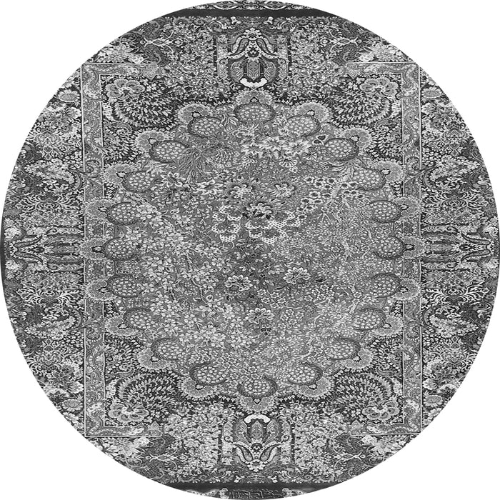 Square Persian Gray Traditional Rug, tr4826gry