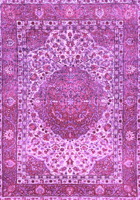 Medallion Purple Traditional Rug, tr4827pur