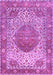 Medallion Purple Traditional Rug, tr4827pur