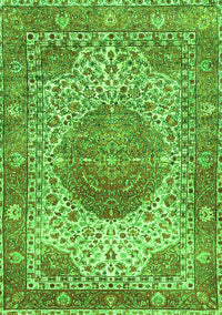 Medallion Green Traditional Rug, tr4827grn