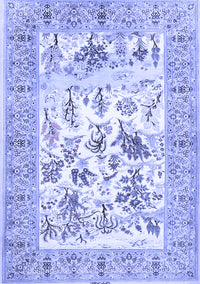 Animal Blue Traditional Rug, tr4828blu