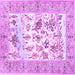 Square Animal Purple Traditional Rug, tr4828pur