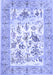 Machine Washable Animal Blue Traditional Rug, wshtr4828blu
