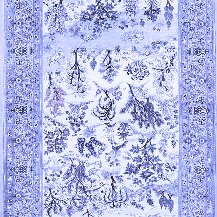 Animal Blue Traditional Rug, tr4828blu