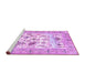 Sideview of Machine Washable Animal Purple Traditional Area Rugs, wshtr4828pur