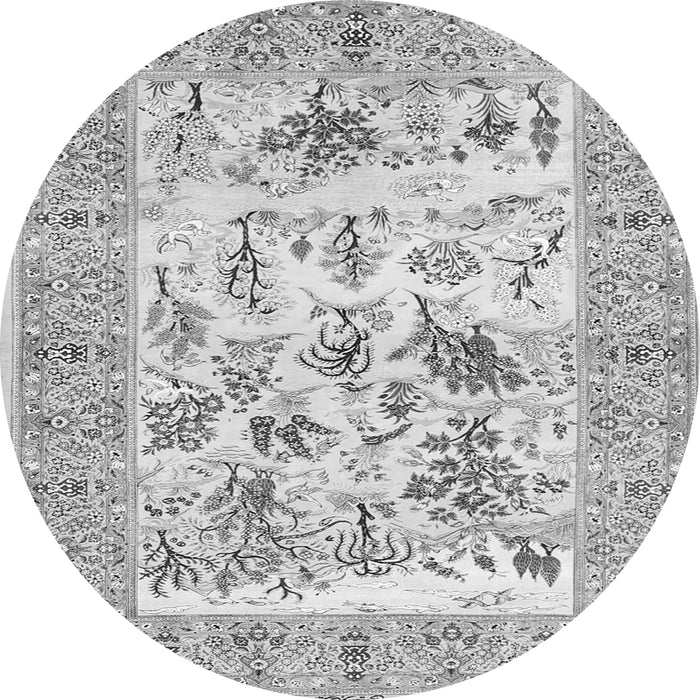 Machine Washable Animal Gray Traditional Rug, wshtr4828gry