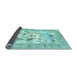 Sideview of Animal Light Blue Traditional Rug, tr4828lblu