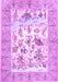 Machine Washable Animal Purple Traditional Area Rugs, wshtr4828pur