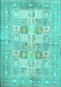 Persian Turquoise Traditional Rug, tr4829turq