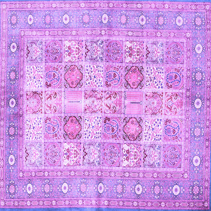 Square Persian Purple Traditional Rug, tr4829pur