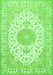 Medallion Green Traditional Rug, tr482grn